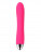 Ярко-розовый вибратор Angel с ребристым стволом, клиторальным отростком и нагревом - 19 см. 