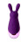 Фиолетовый стимулятор эрогенных зон Eromantica BUNNY - 21,5 см. 