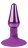 Фиолетовая конусовидная анальная пробка - 9 см. 