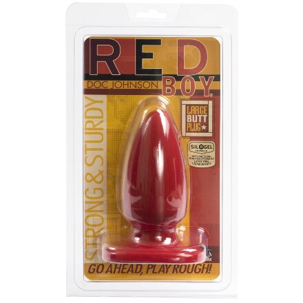 Анальная пробка Red Boy Large 5&quot; Butt Plug - 13,2 см. 