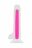 Прозрачно-розовый фаллоимитатор, светящийся в темноте, James Glow - 18 см. 