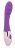 Фиолетовый ребристый вибромассажер с 10 режимами вибрации 