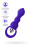 Фиолетовая анальная вибровтулка Curvy - 14 см. 