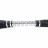 Черная длинная плеть с серебристой ручкой - 56 см. 