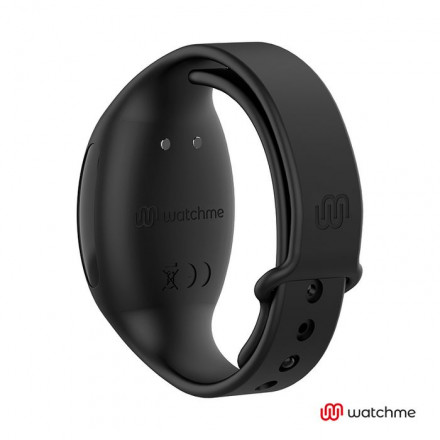Розовое виброяйцо с черным пультом-часами Wearwatch Egg Wireless Watchme 