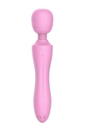 Розовый жезловый вибромассажер Pink Lady - 21,6 см. 