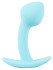 Голубая анальная втулка Mini Butt Plug - 7,1 см.