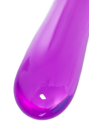 Фиолетовый двусторонний фаллоимитатор Tanza - 27,5 см. 
