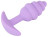 Фиолетовая анальная втулка Mini Butt Plug - 7,5 см. 
