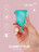 Бирюзовая менструальная чаша Clarity Cup S 