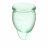 Набор зеленых менструальных чаш Feel confident Menstrual Cup 