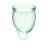 Набор зеленых менструальных чаш Feel confident Menstrual Cup 