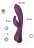 Фиолетовый вибратор-кролик Lepus с ребрышками 