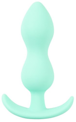 Аквамариновая анальная втулка Mini Butt Plug - 8,2 см.