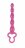Розовая анальная цепочка Clover Anal Rod - 18 см. 