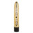 Золотистый классический вибратор Naughty Bits Gold Dicker Personal Vibrator - 19 см. 