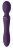 Фиолетовый вибромассажер Enora - 22 см. 