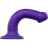 Фиолетовый фаллоимитатор-насадка Strap-On-Me Dildo Dual Density size M - 18 см. 
