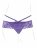Фиолетовые трусики с вибропулей и пультом Crotchless Panty Thrill-Her 