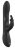 Черный вибромассажер-кролик Amoris - 23 см. 