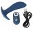 Синяя анальная втулка с вибрацией Vibrating Butt Plug - 12 см. 