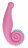 Розовый стимулятор Dragon Lover с шипиками - 15,5 см. 