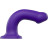 Фиолетовый фаллоимитатор-насадка Strap-On-Me Dildo Dual Density size L - 19 см. 