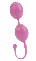 Розовые каплевидные вагинальные шарики L'amour Premium Weighted Pleasure System