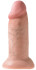 Телесный фаллоимитатор King Cock 10" Chubby - 25 см.