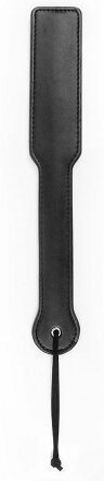 Черная гладкая шлепалка NOTABU с широкой ручкой - 32 см. 