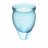 Набор голубых менструальных чаш Feel confident Menstrual Cup 