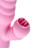 Розовый вибратор Lixy с возвратно-поступательным движением и нагревом - 23 см. 