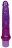 Фиолетовый гелевый анальный вибратор - 17 см. 