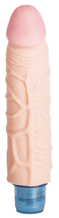 Телесный вибромассажёр Vibro Realistic Cock Dildo - 17,4 см. 