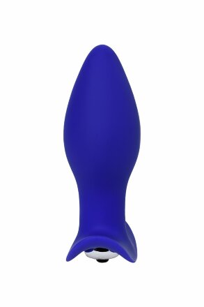 Синяя анальная вибровтулка Fancy - 10,7 см. 