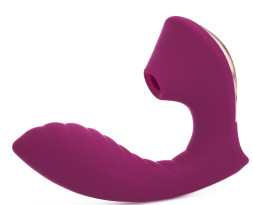 Фиолетовый вибромассажёр с вакуумной стимуляцией Vaginal &amp; Suction Lover