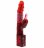 Красный вибратор с клиторальным отростком JK UNDENIABLE 7.5 PEARL DIVER - 19 см. 