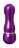 Фиолетовый алюминиевый вибратор PURPLE SMALL - 7,5 см. 