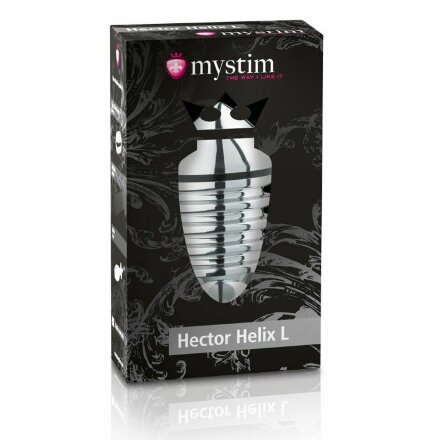 Анальный плаг для электростимуляции Hector Helix Buttplug L - 11,5 см. 