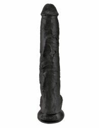 Чёрный фаллоимитатор-гигант 14&quot; Cock with Balls - 37,5 см.