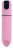 Розовая гладкая коническая вибропуля - 8,5 см. 