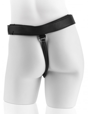 Страпон с телесной насадкой 7  Uncut with Strap on Harness - 18 см. 