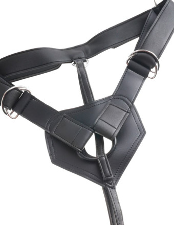Страпон с телесной насадкой 7  Uncut with Strap on Harness - 18 см. 