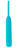 Голубой вибромассажер из силикона Delight - 18,5 см. 