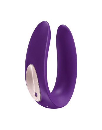 Фиолетовый вибратор для пар Partner Plus Remote с пультом ДУ 