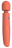 Оранжевый вибромассажер Clarissa - 22,6 см. 