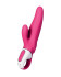 Ярко-розовый вибратор  Satisfyer Vibes Mr. Rabbit с клиторальным отростком - 22,1 см.