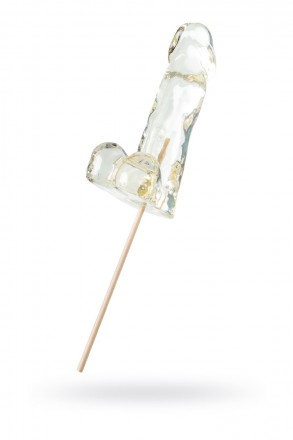 Прозрачный леденец в форме пениса со вкусом пина колада 