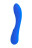 Нереалистичный синий вибратор BLURY - 18,5 см. 