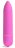Розовая вибропуля X-Basic Long Bullet-10 speeds - 9 см. 